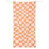 Toalla Playa Extra Large Microfibra Summer Check Naranja Personalizable