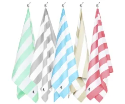 Toalla Playa Extra Large Microfibra Cabana Azul Pastel Personalizable