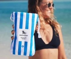 Toalla Playa Large Microfibra Cabana Azul Personalizable