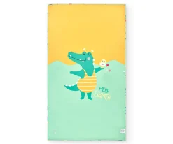 Toalla Playa Large Microfibra Cocodrilos