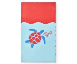 Toalla Playa Large Microfibra Tortugas