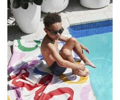 Toalla Playa Large Microfibra Cabana Doodle Mood Personalizable