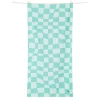 Toalla Playa Large Microfibra Summer Check Verde Personalizable