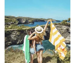 Toalla Playa Large Microfibra Cabana Cancún Verde Personalizable