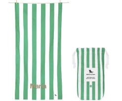 Toalla Playa Large Microfibra Cabana Cancún Verde Personalizable