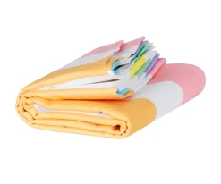 Toalla Playa Large Microfibra Summer Rainbow Pastel Personalizable