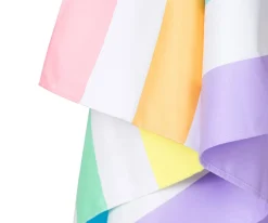 Toalla Playa Large Microfibra Summer Rainbow Pastel Personalizable
