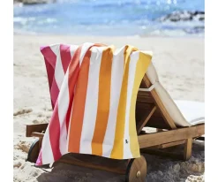 Toalla Playa Large Microfibra Summer Peach Sunrise Personalizable