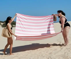 Toalla Playa XXL Microfibra Cabana Rosa Pastel Personalizable