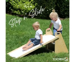 Tobogán con Escalera 2 en 1 Natural