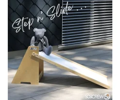 Tobogán con Escalera 2 en 1 Natural