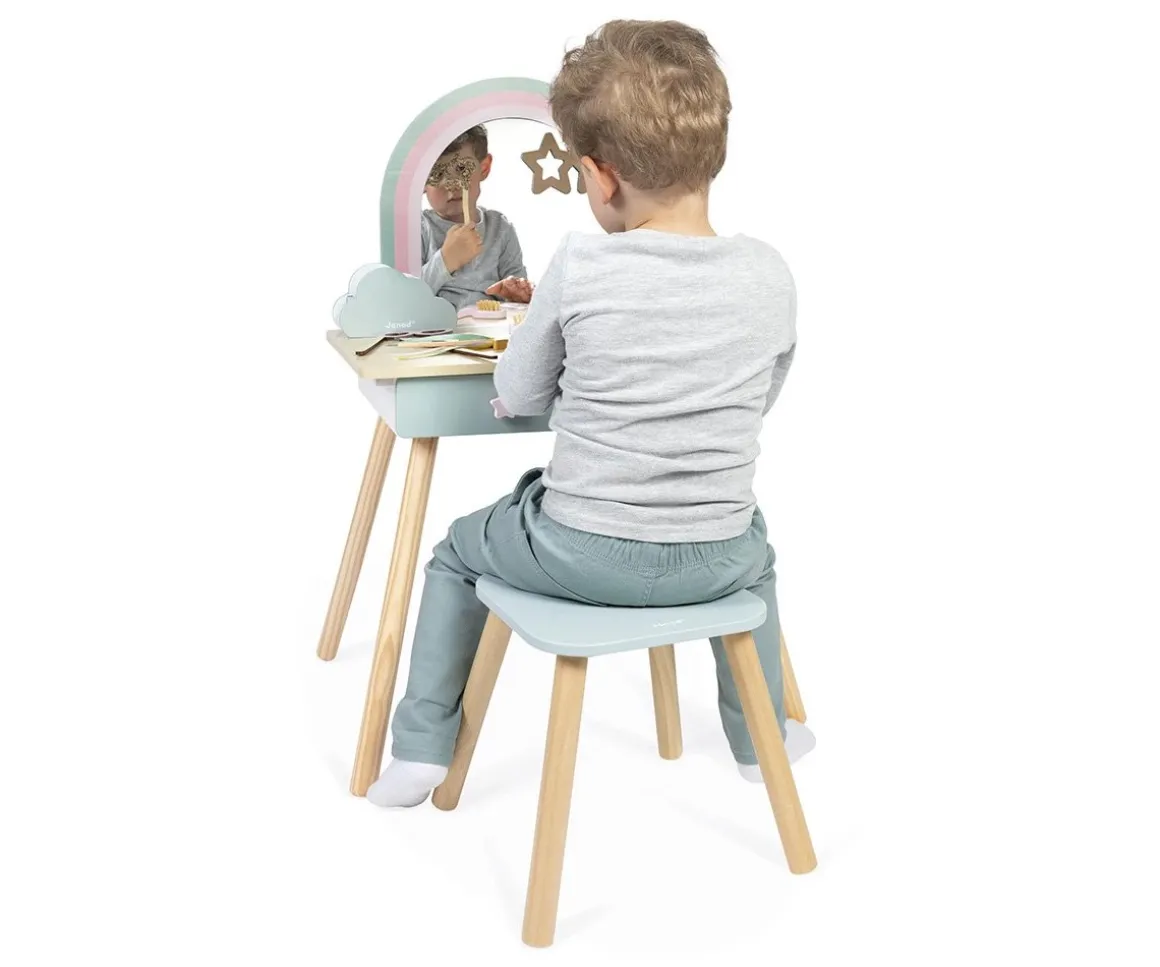 Tocador Unicornio de Madera y Accesorios