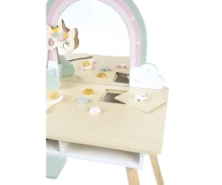 Tocador Unicornio de Madera y Accesorios