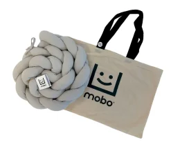 Trenza Protector Algodón Gris 180 cm