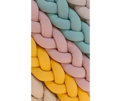 Trenza Protector Algodón Rosa 180 cm