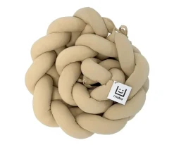 Trenza Protector de Cuna Lino Beige 210 cm