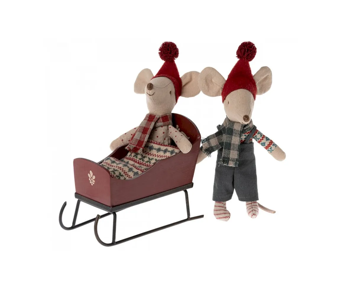 Trineo Ratón Rojo