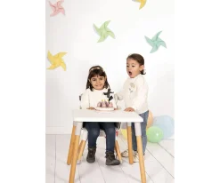 Trona 2 en 1 Mesa y Silla Infantil Kombo Grey