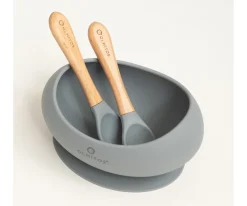 Vajilla 3 Piezas Silicona Grey