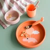 Vajilla de Silicona Happy Clouds Papaya