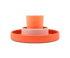 Vajilla de Silicona Happy Clouds Papaya