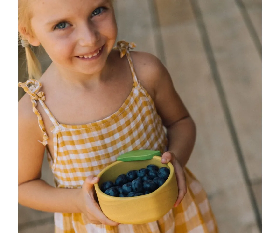 Vajilla Infantil Bol y Cuchara de Madera Lou The Lemon