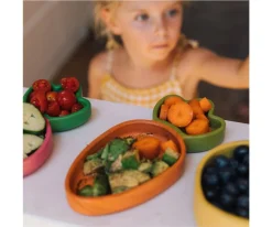 Vajilla Infantil Plato y Cuchara de Madera Cathy The Carrot