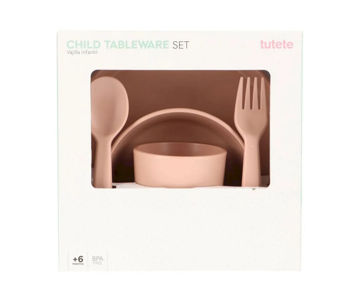 Vajilla Infantil Tutete Light Pink