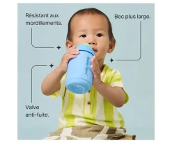 Vaso Antigoteo Toddler Sipper Azul 390ml