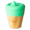 Vaso Bambú Verde con Tapa 190ml