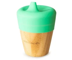 Vaso Bambú Verde con Tapa 190ml