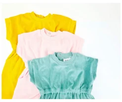 Vestido Rizo Mostaza