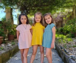 Vestido Rizo Mostaza